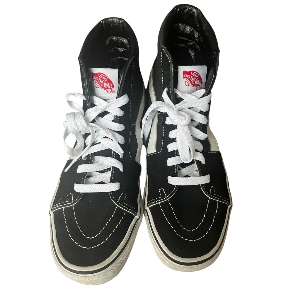 Vans Sk8-Hi Black White High Top Sneakers Women's 9.5 Men's 8 Classic